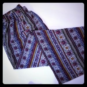 Ashley Stewart Patterned Palazzo Pants